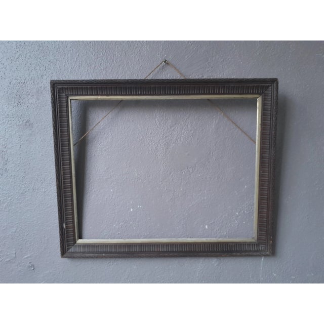Large Carved Wooden Frame For Sale - Image 6 of 9