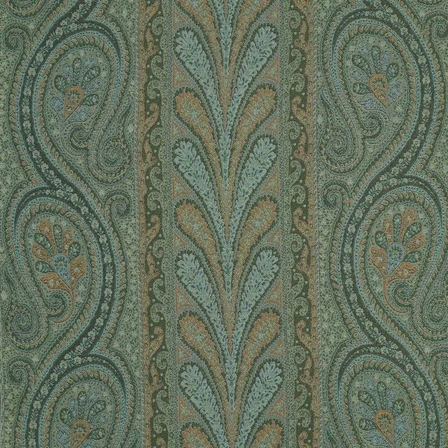 Evoking the timeless opulence of an antique textile, this classic woven paisley stripe offers an exquisite combination of...