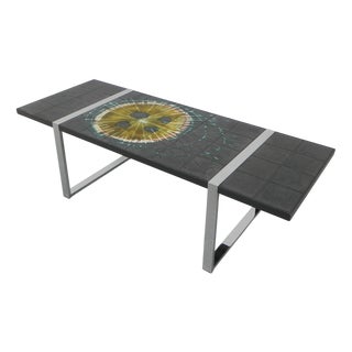 Tile Table with Chrome Frame and Tiles from Belarti, 1970s For Sale