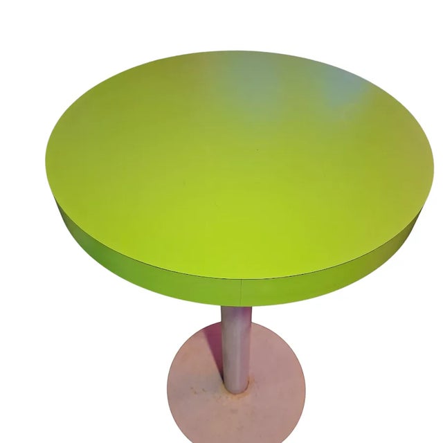 Green Laminate Bistro Table For Sale - Image 5 of 5