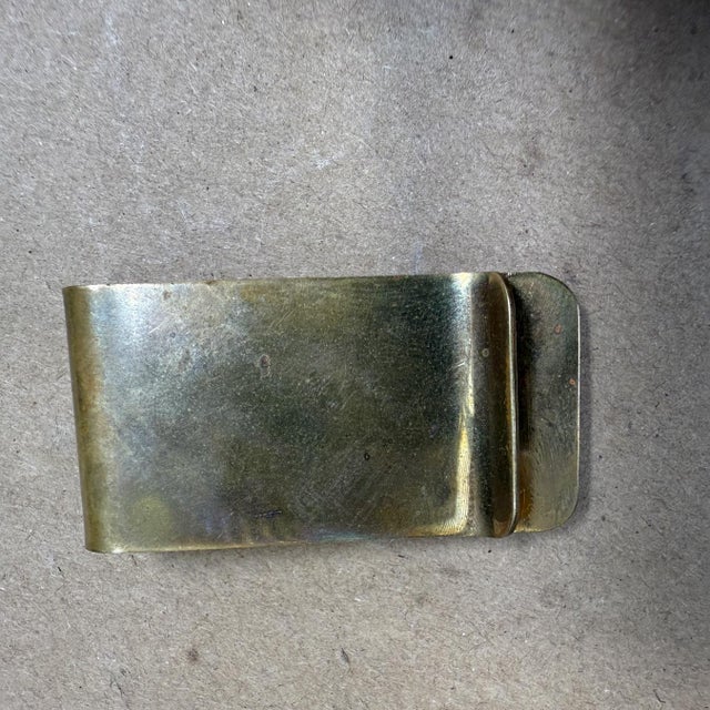 1970s Modernist Money Clip Wood and Brass For Sale In San Diego - Image 6 of 6
