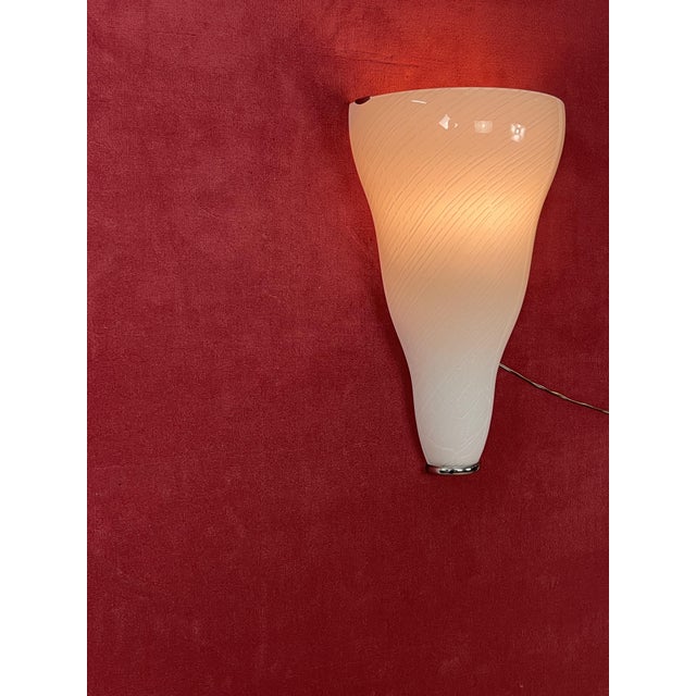 Large Murano Glass Wall Lamps from Leucos, 1980s, Set of 2 For Sale - Image 11 of 18