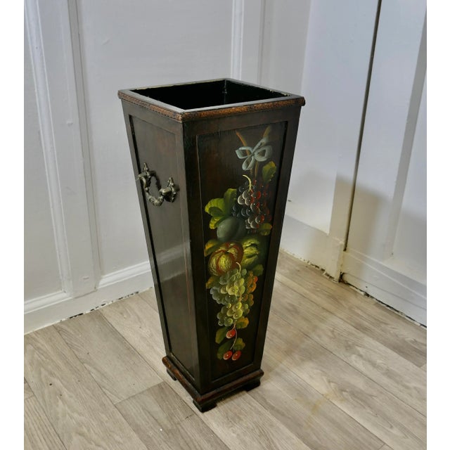Folk Art Painted Umbrella Stand, 1970s For Sale - Image 3 of 7