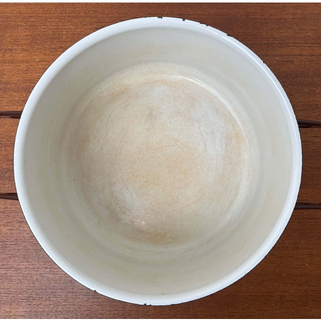 Mid-Century Modern Brown Minimalist Enamel Pot by Seppo Mallat for Finel, Finland, 1960s For Sale - Image 17 of 18