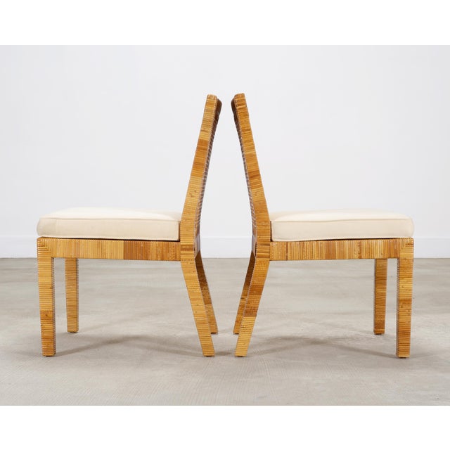 Set of 8 Billy Baldwin for Bielecky Brothers Cane Dining Chairs For Sale In Sacramento - Image 6 of 18