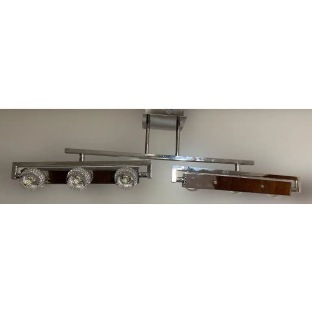 Bohemian Crystal Ceiling Lamp, 1990s For Sale - Image 6 of 7