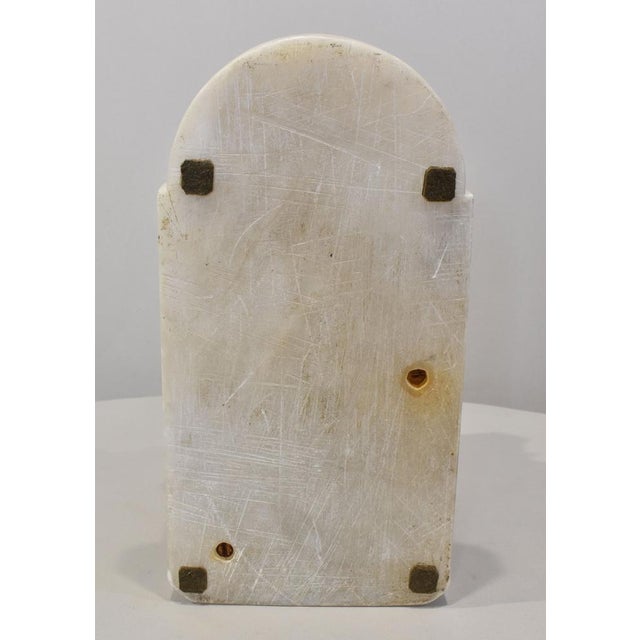 Antique Alabaster Sculptures Young Girl Sculpture with Dog by Giuseppe Gambogi, 1890s For Sale - Image 11 of 12