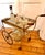 Swedish Art Deco Style Brass Bar Cart attributed to Josef Frank, 1950s For Sale - Image 10 of 10