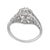 1930s Art Deco Gia 0.91 Carat East West Old Mine Cut Diamond 18k Gold Engagement Ring, Size 5.25 For Sale In Los Angeles - Image 6 of 8