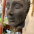 A black painted clay head handcrafted in Sicily in the late 19th century, the head it's in original condition and shows...