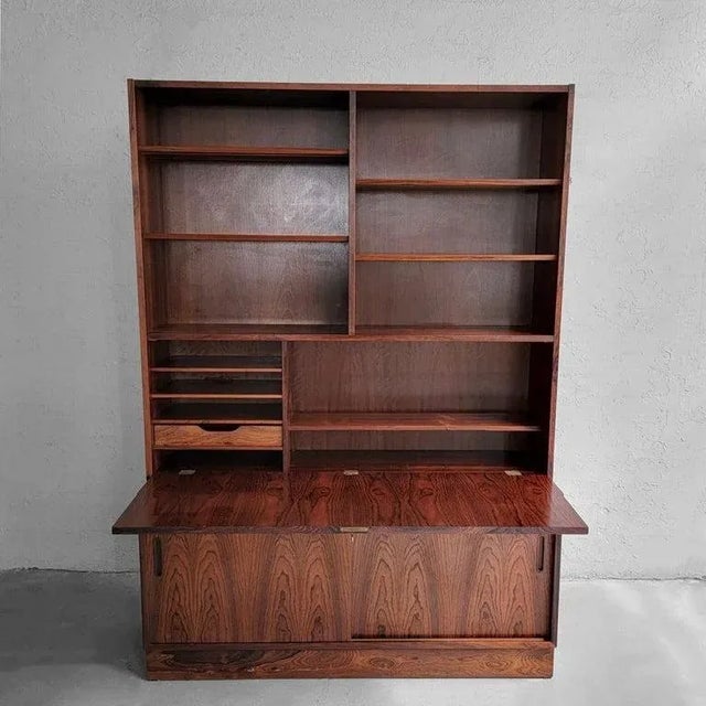 1960s Poul Hundevad Rosewood Secretary Cabinet For Sale In New York - Image 6 of 12