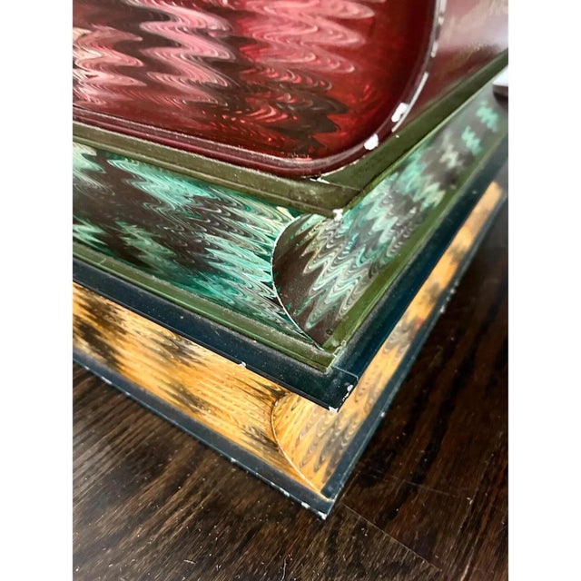 Vintage Italian Tole Book Stack Table For Sale In Kansas City - Image 6 of 7