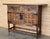 19th Spanish Baroque Carved Walnut Tuscan Two Drawer Credenza or Buffet For Sale - Image 4 of 18