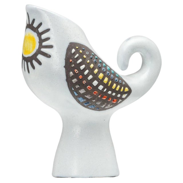 Ceramic Bird Pitcher by Roger Capron, Vallauris, France, 1960s For Sale