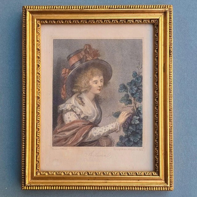 William Hamilton, The Four Seasons, 1700s, Engravings, Framed, Set of 2 For Sale - Image 4 of 18