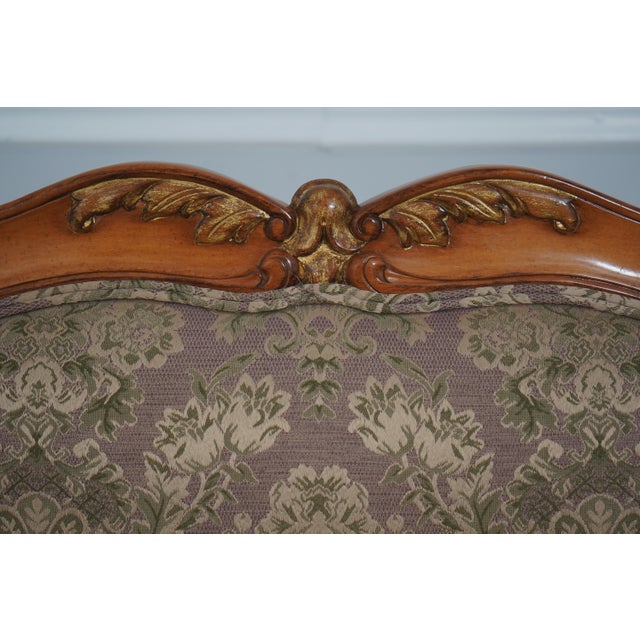 1980s Pair of French Louis XV Style Open Armchairs Fauteuils For Sale - Image 5 of 18