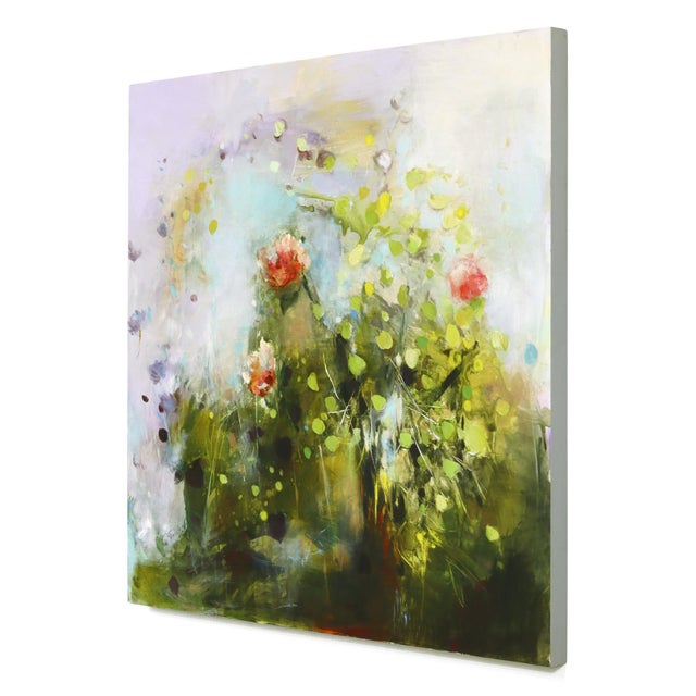 Contemporary My Hope in Disguise - Original Contemporary Symbolic Oil Painting on Wood Panel by Denna Erickson For Sale - Image 3 of 9
