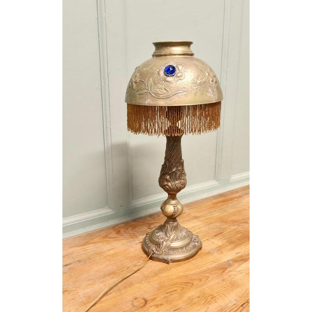 Very Unusual Arts and Crafts French Reading Lamp This is a Very Unusual French Arts and Crafts Reading Lamp from France,...