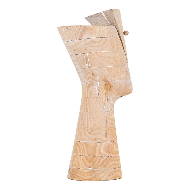 Claudio Di Placido, Handcrafted Ombre de Nefertiti Sculpture, 1990s, Ash For Sale