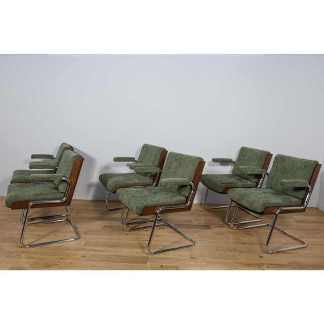1970s Chrome and Teak Chairs from Gordon Russell, United Knigdom, 1970s, Set of 6 For Sale - Image 5 of 18