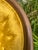 1960s 1960s Cane Tub Chair in Vibrant Marigold Slub Velvet - Rare Finished Seat Deck For Sale - Image 5 of 11
