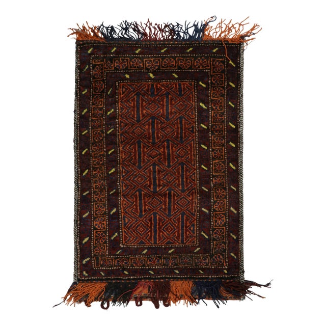 Red Rug & Kilim’s Baluch Tribal Rug With Colorful Geometric Patterns For Sale - Image 8 of 8