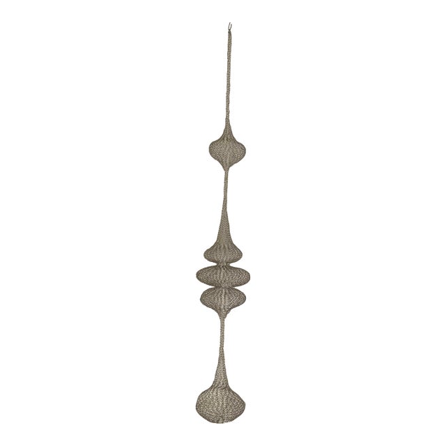 Copper Wire Sculpture Inspired by the Hand Woven Technique of Ruth Asawa #16 For Sale