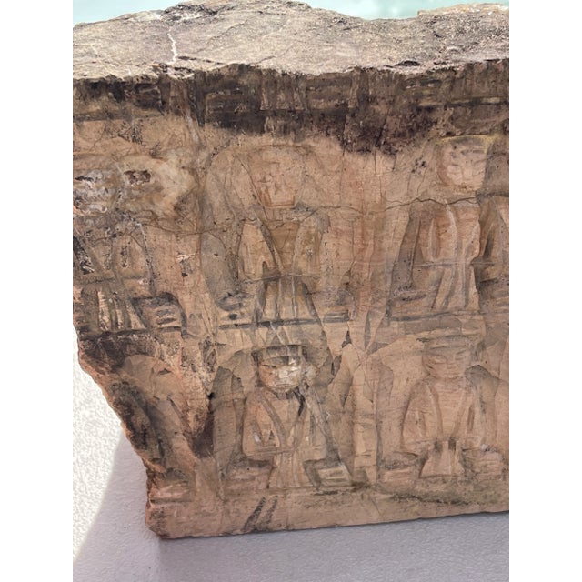 18th Century Stone Carved Chinese Temple Section For Sale - Image 4 of 7