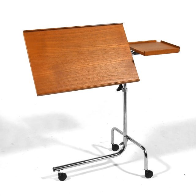 Danecastle Teak "Scooter" Adjustable Tray Table For Sale In Chicago - Image 6 of 11