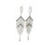 Silver Casato Gioielli Italian 18k White Gold Diamond Art Deco Revival Chandelier Earrings, Pair For Sale - Image 8 of 13