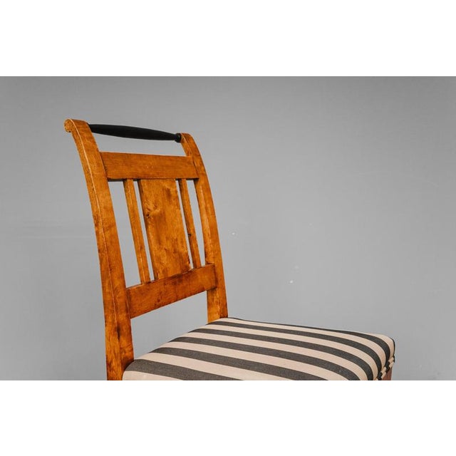 19th Century Biedermeier Chairs in Birch, Set of 6 For Sale - Image 12 of 18