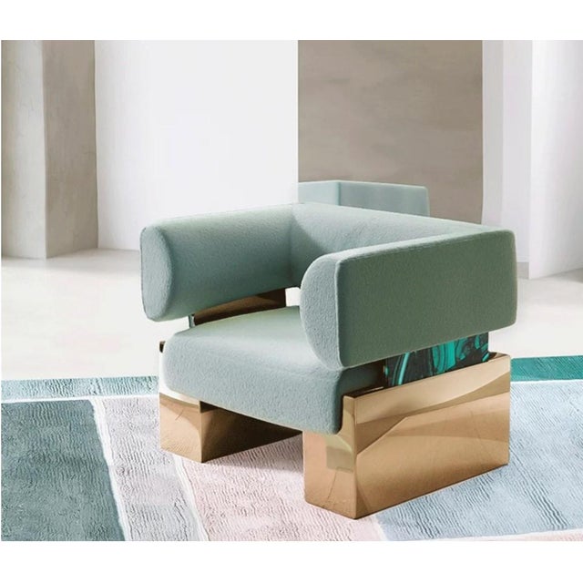 Contemporary Small Armchair Case by Alter Ego Studio For Sale - Image 3 of 4