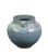 2010s Blue and Purple Ceramic Cachepot or Flower Jar For Sale - Image 5 of 9