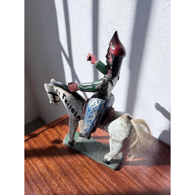 Folk Art Cheval Statuette, Guatemala, 1970s For Sale - Image 12 of 18