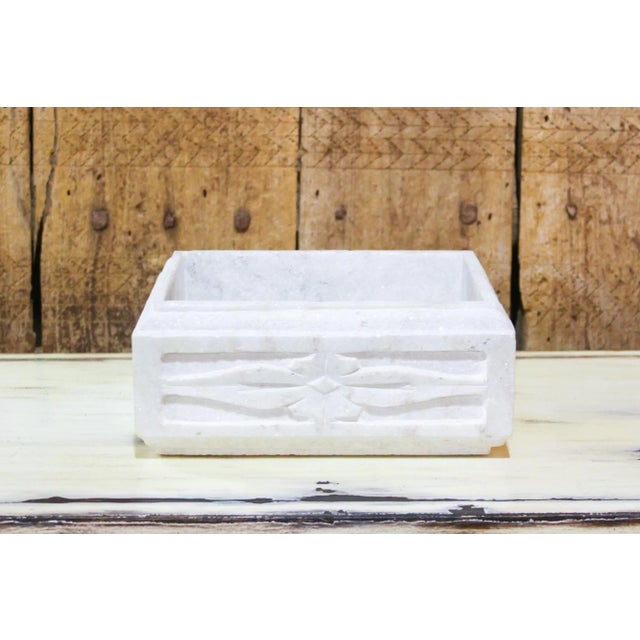 Stone Hand Carved Marble Kundi For Sale - Image 7 of 7