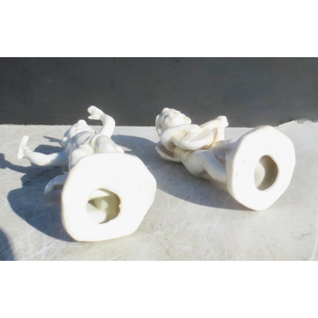 Art Deco Porcelain Courting Figures - a Pair of 2 For Sale - Image 9 of 9