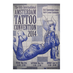 2014 Dutch Poster, Amsterdam International Tattoo Convention - Vince