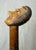 Folk Art Antique 1800's Hand Carved Nut Wood Sterling Silver Man Face Walking Stick Cane For Sale - Image 3 of 17