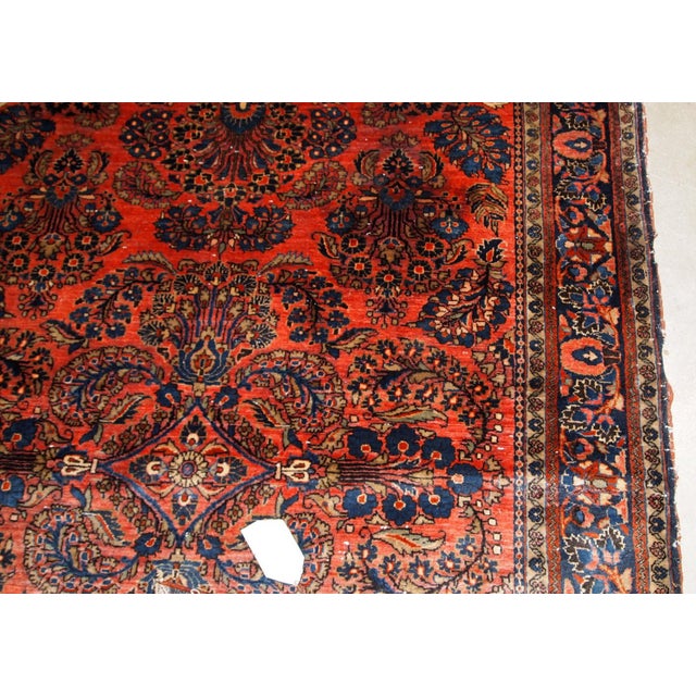 1920s, Handmade Antique Persian Sarouk Rug 4' X 6.4' For Sale In New York - Image 6 of 7