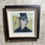 A striking original figurative portrait attributed to German-born contemporary artist Hans Feyerabend, known for his...