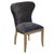 A stylish vintage Halo Richmond single chair, beautifully upholstered in navy velvet fabric with classic studded...