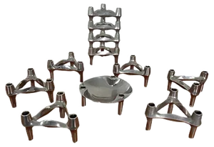 Candleholders by Ceasar Stoffi & Fritz Nagel for BMF, 1960s, Set of 11