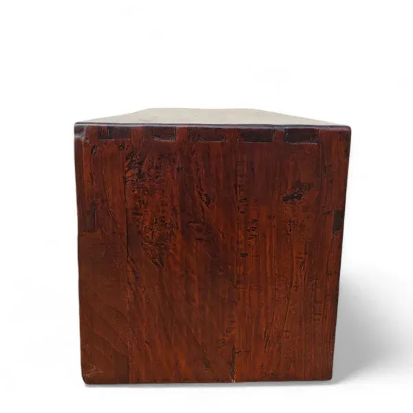 Low Console Sofa Back Table With 5 Drawers | Chairish