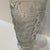 Vintage vase with frosted face. Ram on a middle from France.