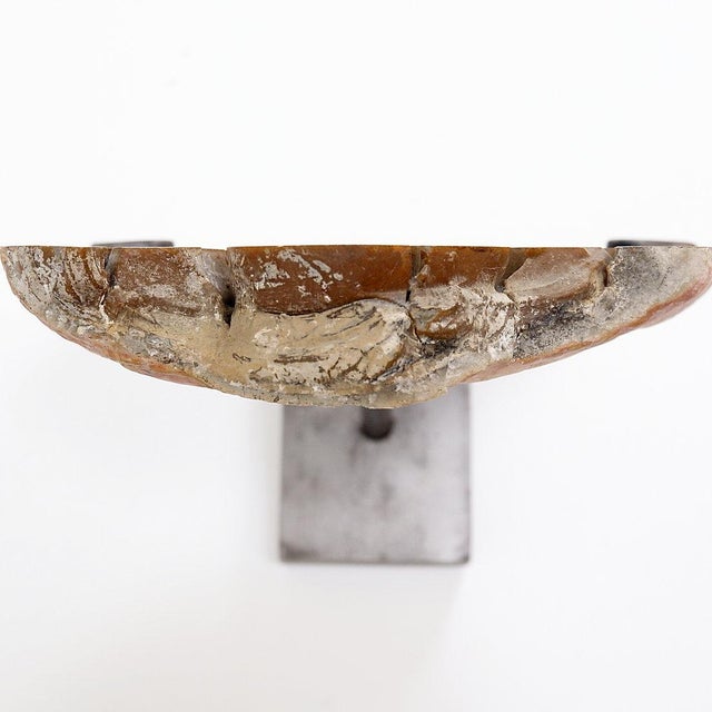 Gray Septarian Nodule on Base For Sale - Image 8 of 13