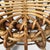 Mid-Century Modern Italian Round Table Stool in Rattan, 1960s For Sale - Image 6 of 14