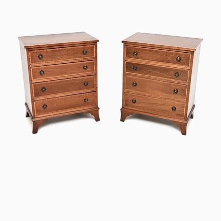 Vintage Georgian Chests of Drawers, 1930, Set of 2 For Sale - Image 13 of 13