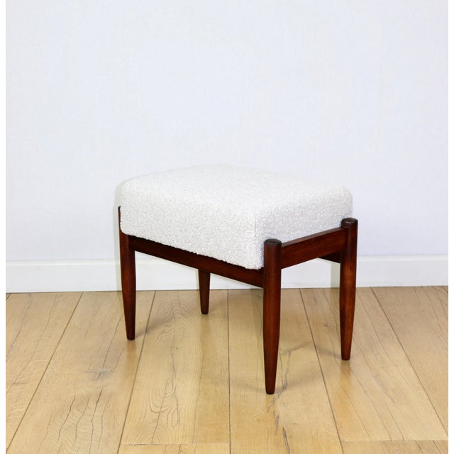 Cream Bouclé Ottoman by Edmund Homa, 1970s For Sale - Image 10 of 10