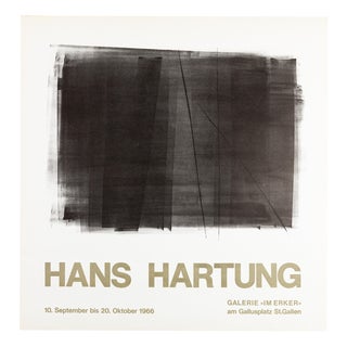 Abstract Composition Poster from Hans Hartung, 1966 For Sale