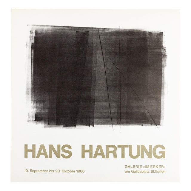 Abstract Composition Poster from Hans Hartung, 1966 For Sale